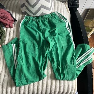 No Boundaries Green and White Joggers Elastic Waistband